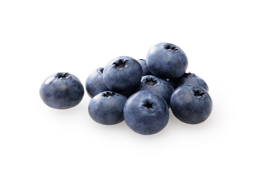 白背景に置かれたブルーベリー　Fresh blueberries isolated on a white background