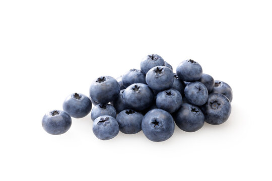 白背景に置かれたブルーベリー　Fresh blueberries isolated on a white background