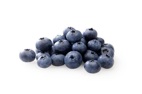 白背景に置かれたブルーベリー　Fresh blueberries isolated on a white background