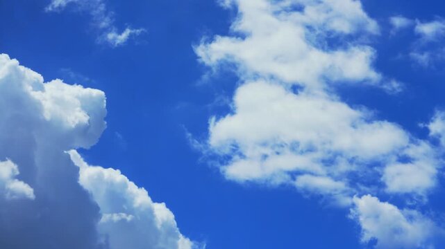 さわやかな夏の青空 《空に浮かぶ雲》