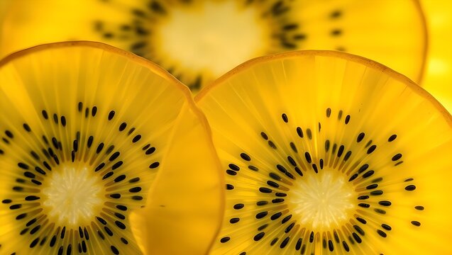 kiwi fruit food green healthy fresh slice isolated