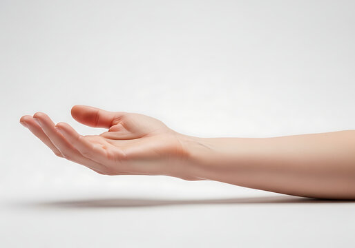 Hand holding small object close up