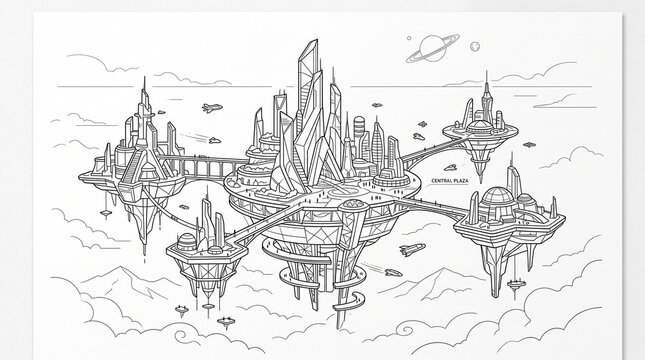 Floating_cityscape_line_art_sketch