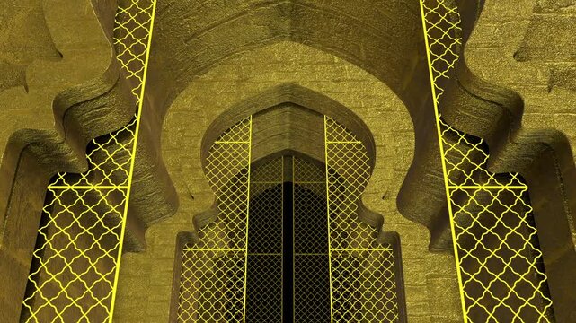 Islamic Moslem Mihrab Ramadan Ramadhan Eid Al Adha Mosque Arab Mubarak Iftar Hajj Tunnel Loops Puasa