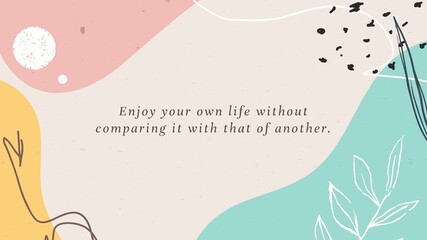 Obraz premium Motivational quote blog banner template