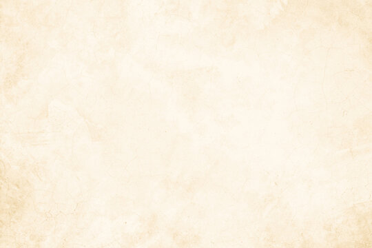 Colour old concrete wall texture background. Close up retro plain cream color cement wall background texture. Design paper vintage parchment element.