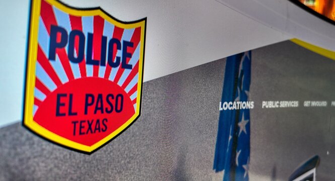 a computer screen with el paso police website