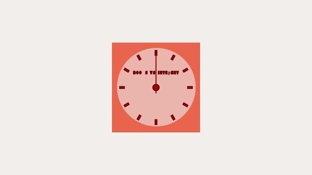 A clock shows various times to highlight how to manage time effectively. Each frame asks a different question about time choices and priorities
