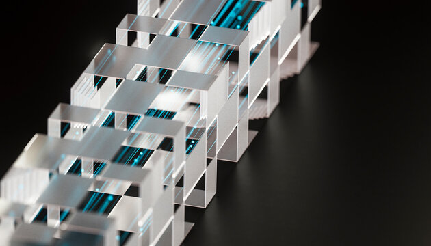 3D Modular Cube Shape Structure
