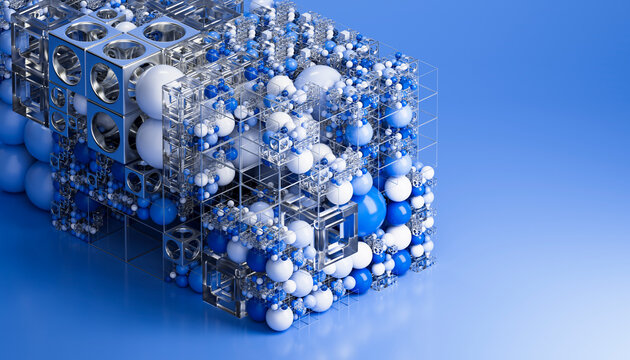 3D Modular Cube Shape Structure