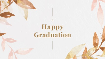 Obraz premium Happy graduation blog banner template