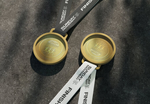 Gold Medal Mockup