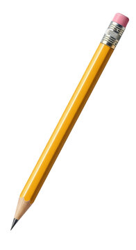 Yellow Pencil with Pink Eraser.