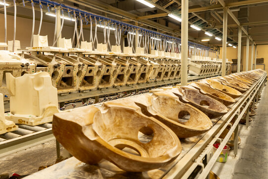 Large-scale factory production line for water tank models