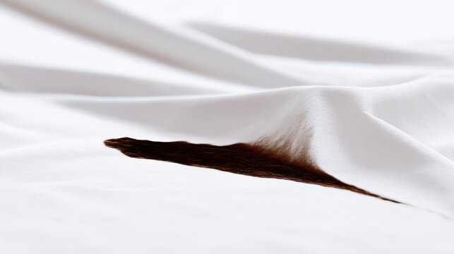 seepage. A white surface with a spreading dark stain, minimalist composition. wellbeing guides, coaching materials, designed for coaching and self-improvement content, used by content marketers.