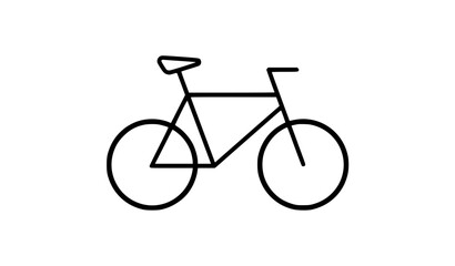 Fototapeta premium Minimal Bicycle Icon