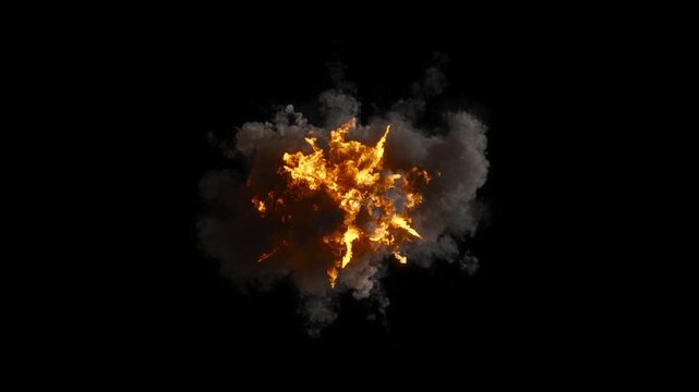 Continuous bomb explosion destroy backgrounds animated 4k