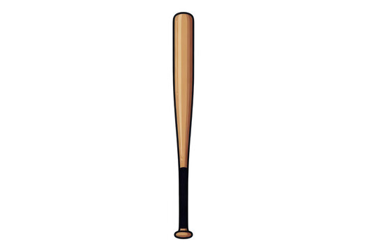 Wooden Baseball Bat Isolated Transparent Background