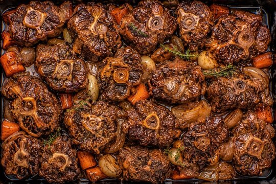 Delicious Oxtail Dish Background.