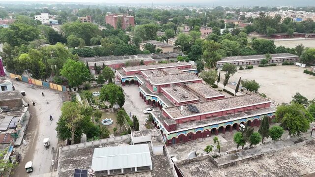Aerial View of Pakistani City