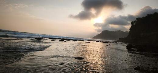 Obraz premium sunset over the sea