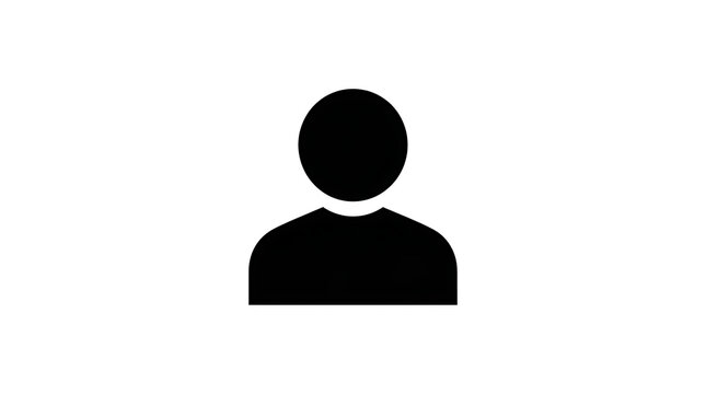Silhouette of a person on a white background