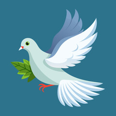 Fototapeta premium Pigeon volant dans les bois