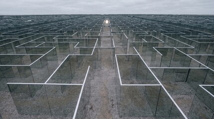 Fototapeta premium Endless mirror maze
