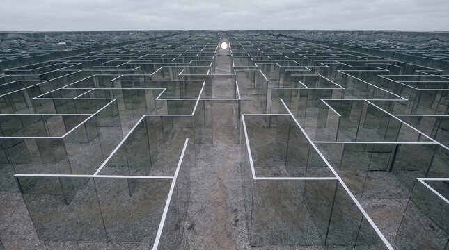Endless mirror maze