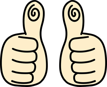 thumb up hand sign