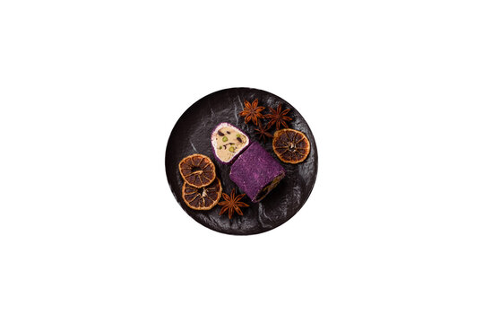 Turkish delight or lokum is a traditional Eastern sweet made with nuts. Turkish delight, lokum