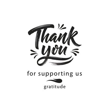 Handwritten thank you message on white background expressing gratitude.