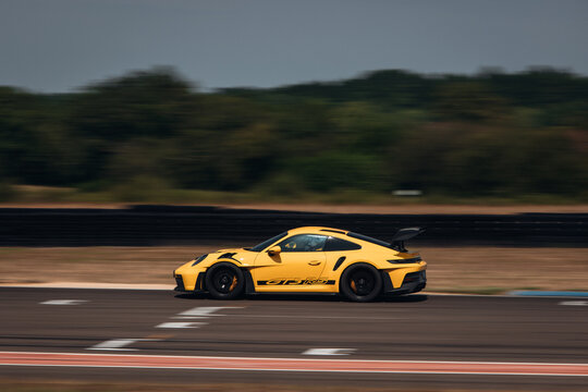 Porsche 911 GT3 RS at the track
