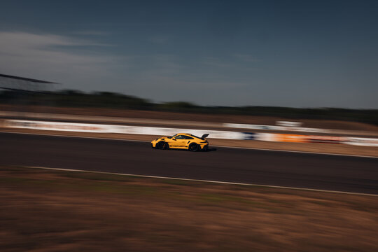 Porsche 911 GT3 RS at the track