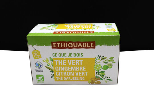 th&eacute; vert Darjeeling bio au gingembre commerce &eacute;quitable