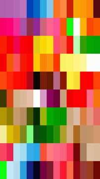 Bold primary color square grid pattern with high energy aesthetic