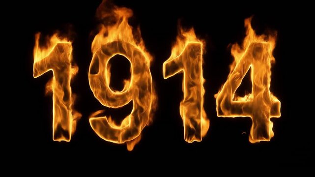 burning embers forming numbers in dark ambiance