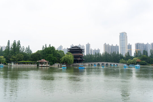 Xiaoyao Lake, Xiaoyao Jin Park, Hefei City, Anhui Province, China