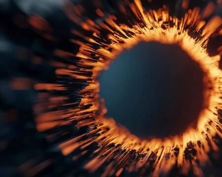 Quantum timeline fracturing into alternate dimensions, abstract concept