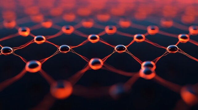 Qubit interactions shown as glowing strings crossing in 3D space