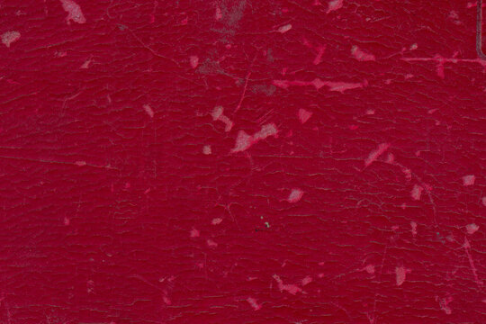 old red leather cracked scratches grunge texture background. copy space  for creative design.