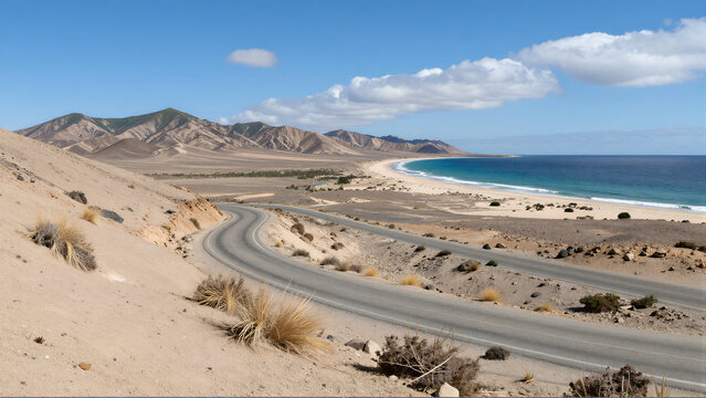 Coastal Desert Roadscape