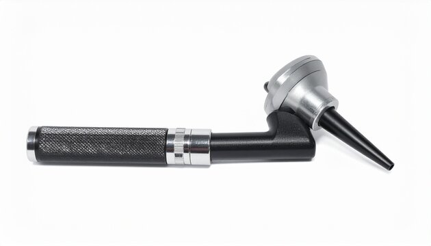 Otoscope isolated on white background