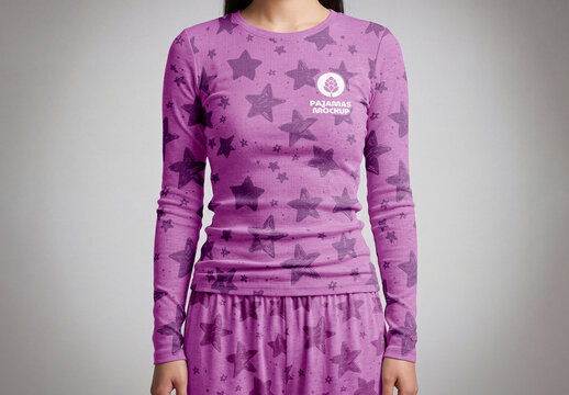 Womens Pajama Set Mockup