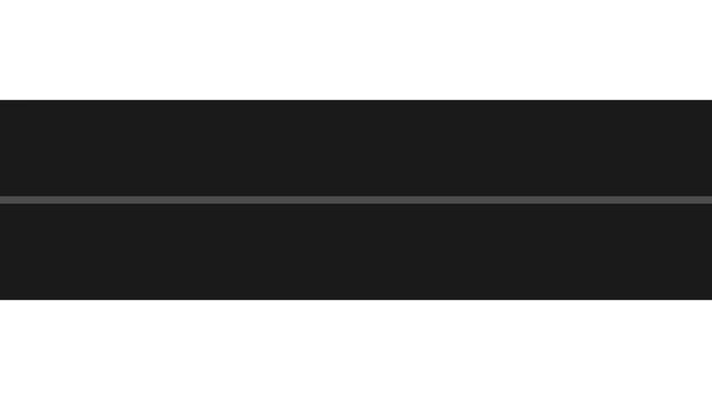 Abstract black circle with horizontal line on white background