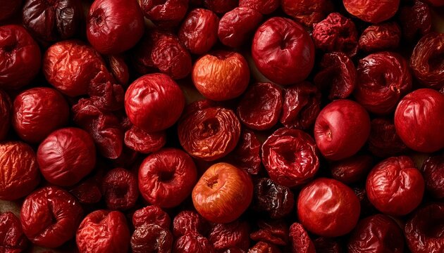 Organic Dried Red Cherries High Resolution Full Frame Texture Close Up Background Food Photography
