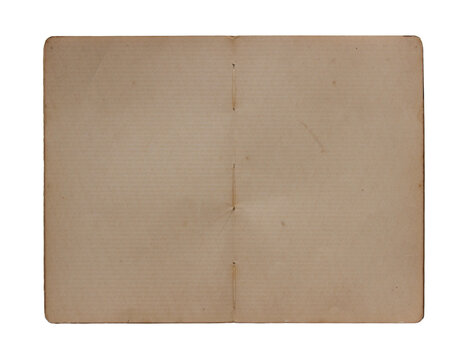 empty old brown paper with stain dirty isolated on transparent background. PNG file