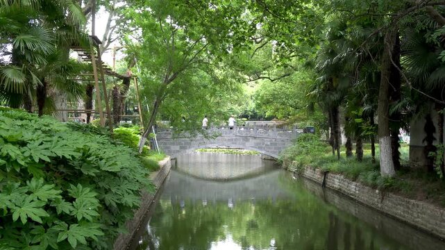 Scenery of Xiaoyao Jin Park, Hefei City, Anhui Province, China