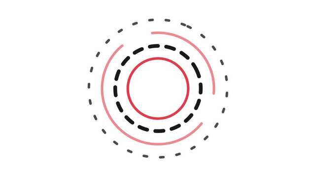 Abstract Concentric Circles Graphic Design Element