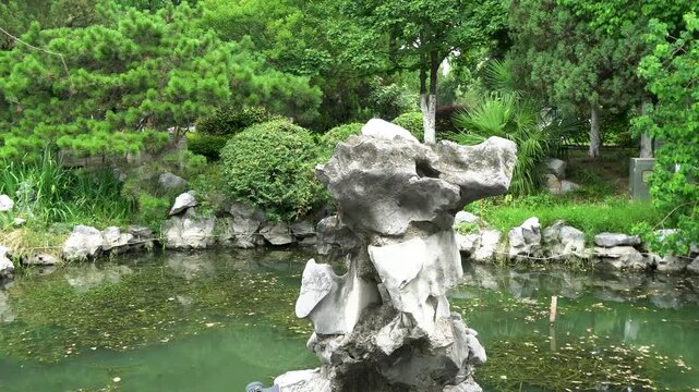 Scenery of Xiaoyao Jin Park, Hefei City, Anhui Province, China